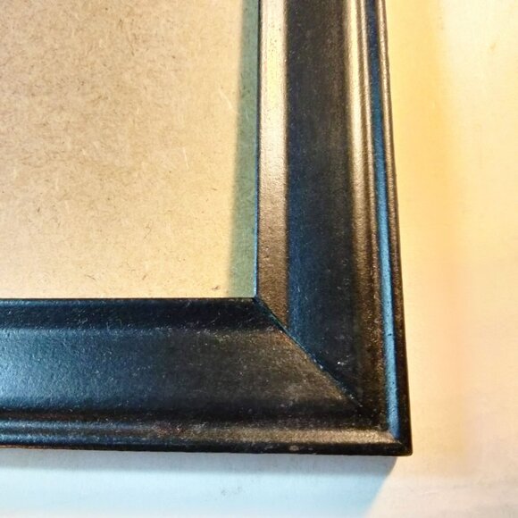 Black Wooden Picture Frame 9x11 Easel Back Wall Mount Minimalist Office Document - Picture 4 of 6
